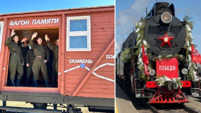 Ретропоезд на паровозной тяге прибыл на Ямал