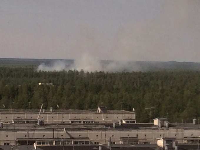 На Ямале лесной пожар зафиксирован совсем рядом с городом