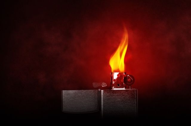 В Харпе на первом этаже жилого дома горел бывший магазин