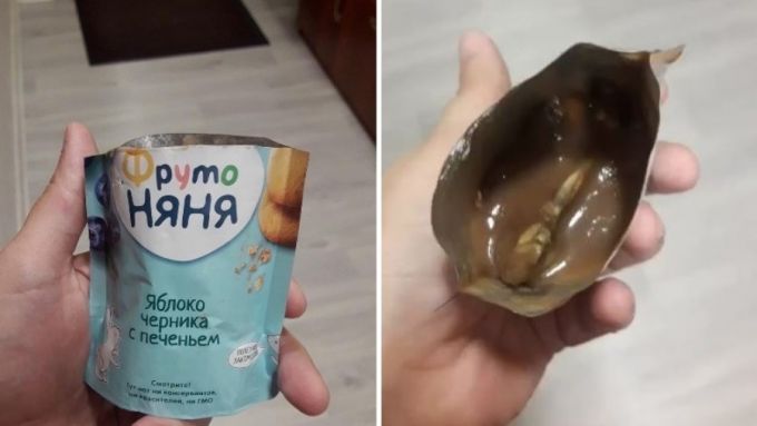 Жительница Муравленко нашла мышь в упаковке с детским пюре  