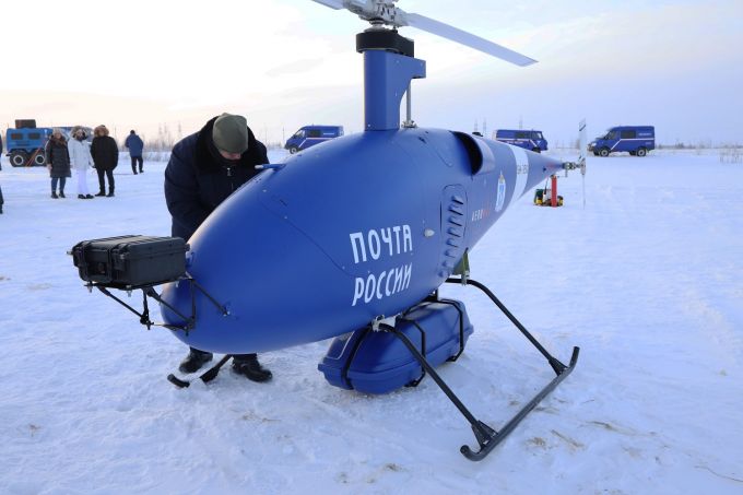 Дрон-почтальон. На Ямале впервые письма и посылки доставил беспилотный вертолет