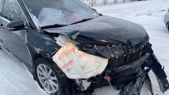В Губкинском при столкновении двух легковушек пострадал человек