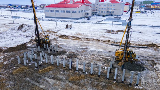 В Яр-Сале начали строить спальный корпус школы-интерната
