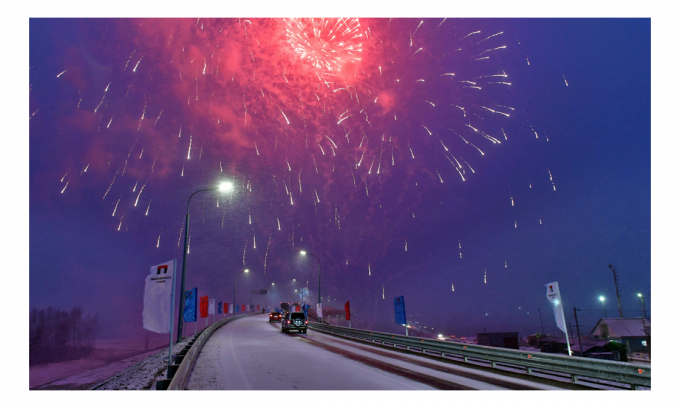 О «золотом» мосте через реку Пур рассказали федеральные журналисты