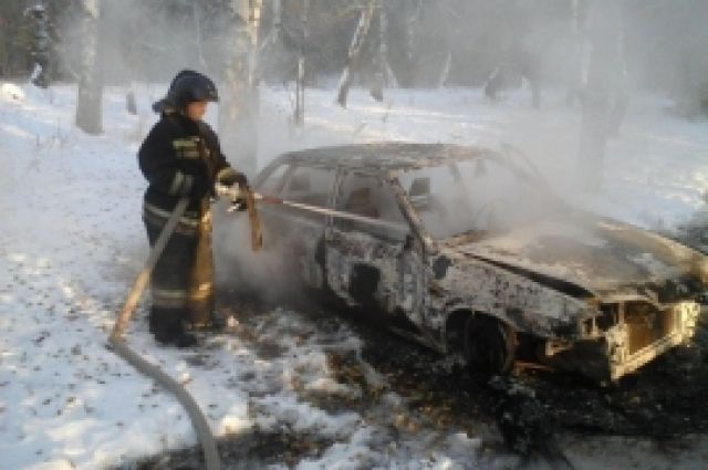 В Губкинском вспыхнула "десятка"