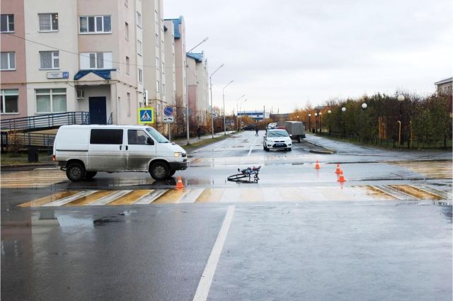 На Ямале в ДТП пострадали мотоциклист и юный велосипедист