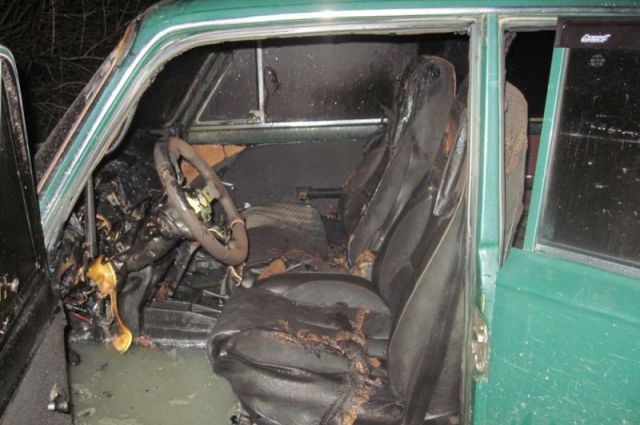 В Лабытнанги утром горел автомобиль