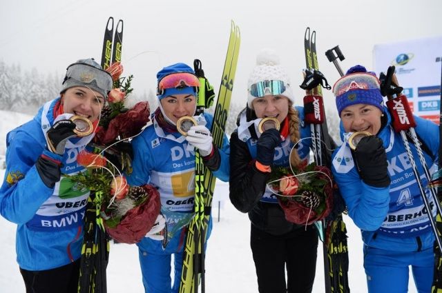 Ямальская биатлонистка стала чемпионкой в составе женской сборной страны