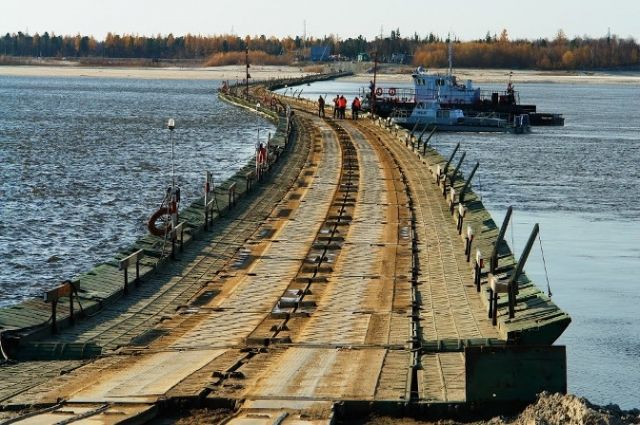 Движение на переправе через реку Пур восстановлено
