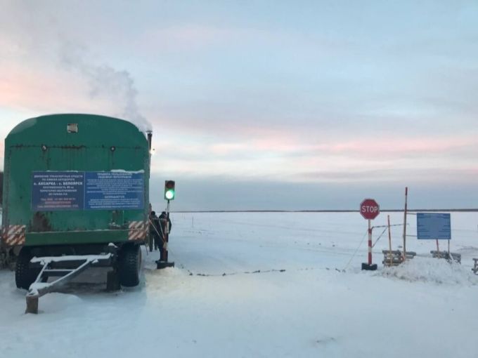 В Приуральском районе открыли зимнюю дорогу на Белоярск