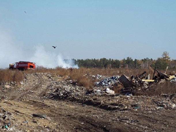 В Новом Уренгое произошел пожар на бывшем полигоне ТБО