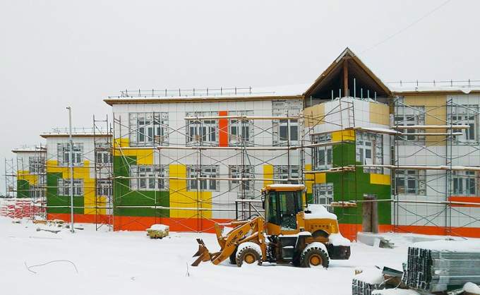 В Губкинском строится самый большой в городе детский сад