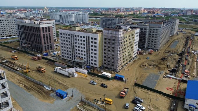 В конце года сдадут первые дома в салехардском микрорайоне Обдорский