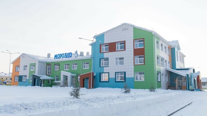 В Ноябрьске затопило новый детский сад