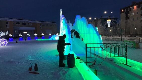 В Муравленко завершили строительство ледовых городков