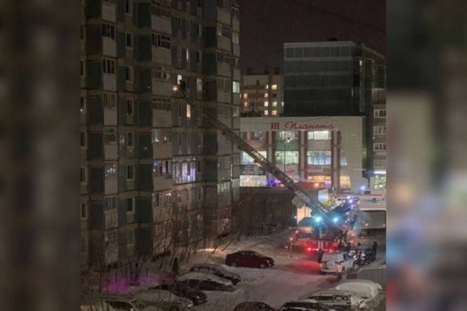 В Новом Уренгое ликвидировали пожар в девятиэтажке